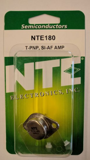 NTE180 T-PNP, Si, High Power Audio Amp (Compl to NTE181)
