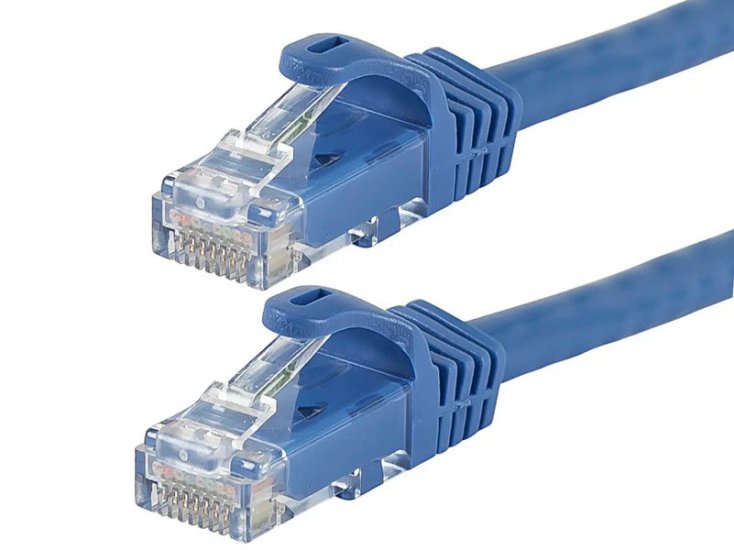 1Ft Cat5e 350MHz 24Awg UTP Ethernet Network Cable (Blue)