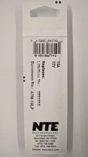 15 Amp Blue (APS) Low Profile Mini-Blade Fuse 32V (5Pk)