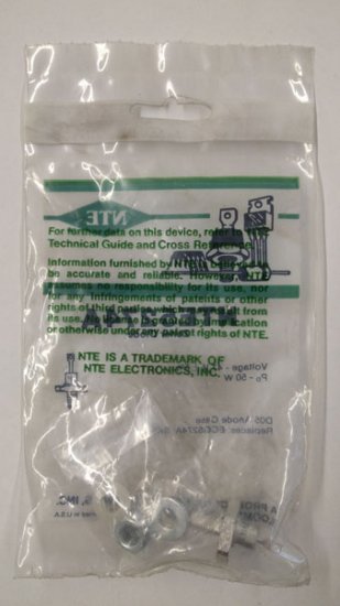 NTE5274A Zener Diode 47.0V 50W, DO-5 Anode Case