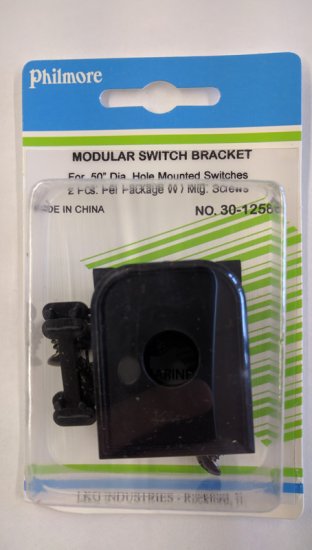 Modular Switch Bracket .50" Dia. Hole (2Pk)
