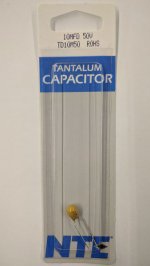 10uf 50V Solid Tantalum Capacitor Radial Leads