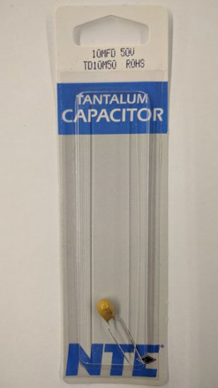 10uf 50V Solid Tantalum Capacitor Radial Leads