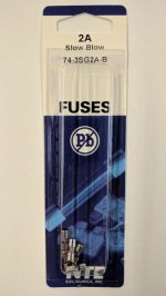 2 Amp Micro Cartridge Fuse (5Pk) Slow Blow 3.6x10mm