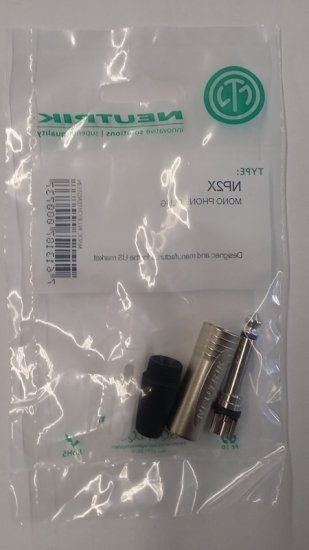 Neutrik NP2X 1/4" Prof. Phone Plug 2 Pole Nickel Contacts/Shell