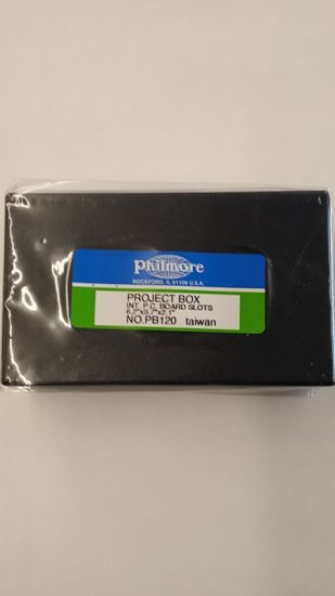 ABS Plastic Project Box (Black) 6.2x3.7x2.1" w/PC Board Slots