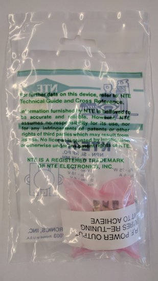 NTE477 T-NPN, Si, RF Power Output (Po 45W@175MHz)