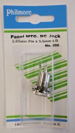 Size ? 5.5/3.0mm Coaxial DC Power Jack Panel Mount Metal Housing