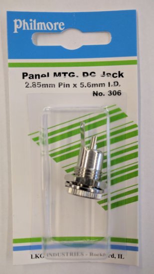 Size ? 5.5/3.0mm Coaxial DC Power Jack Panel Mount Metal Housing