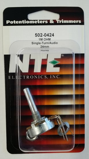 1Meg Audio Taper Pot 0.25W (24mm) Combo Lug 30mm Shaft