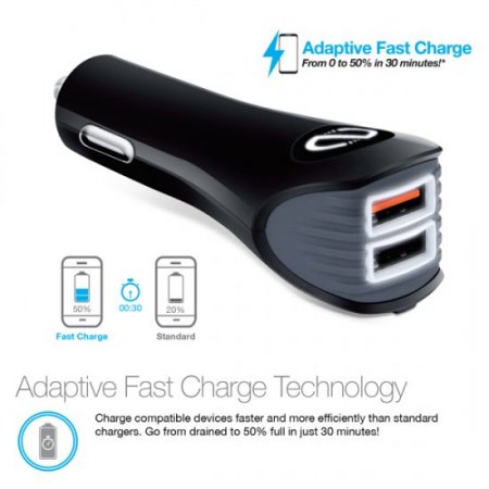 Naztech Safety Essentials Car Kit - Hybrid USB-C - Black