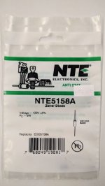 NTE5158A Zener Diode 120.0V 5W Axial Leaded