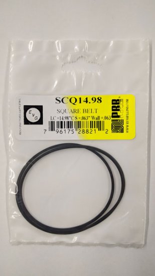 SCQ14.98 Square Belt 14.987\" IC, .063\" CS, .063\" Wall Thickness