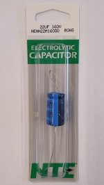 22uf 160V Axial Lead Electrolytic Capacitor