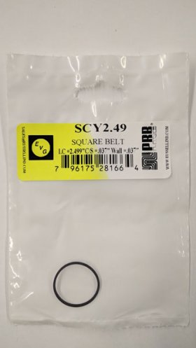 SCY2.49 Square Belt 2.499" IC, .037" CS, .037" Wall Thickness