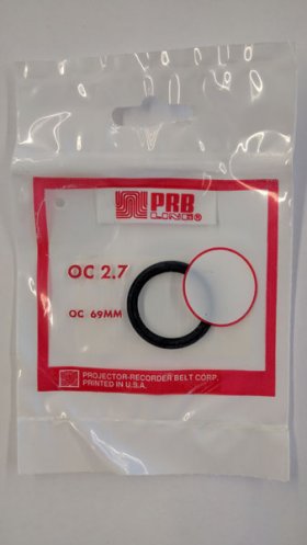 OC2.7 Round Rubber Belt 2.7" IC, .139" Cross Section