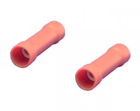 Butt Connector Seamless Insulated 8Awg (4Pk) Red Vinyl