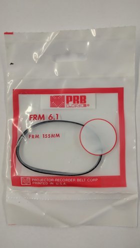 FRM6.1 Flat Rubber Belt 6.1" IC, .165" CS, .035" Wall Thickness