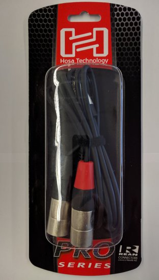 6Ft Pro Stereo Breakout Cable 3.5mm TRS to Dual XLR3M