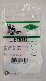 NTE385 T-PNP, Si, Audio Power Amp, Switch