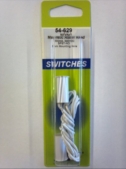Magnetic Alarm Reed Switch SPDT (N/O) Recessed 200VDC 0.5A