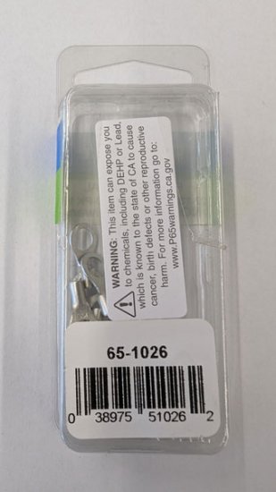 Ring Terminal Non-Insulated 22-18Awg #10 Stud (15Pk)