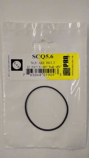 SCQ5.6 Square Belt 5.6\" IC, .051\" CS, .051\" Wall Thickness