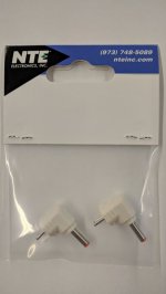 1.35/3.5mm Right Angle Tip Adapter For Universal Power Supply2Pk