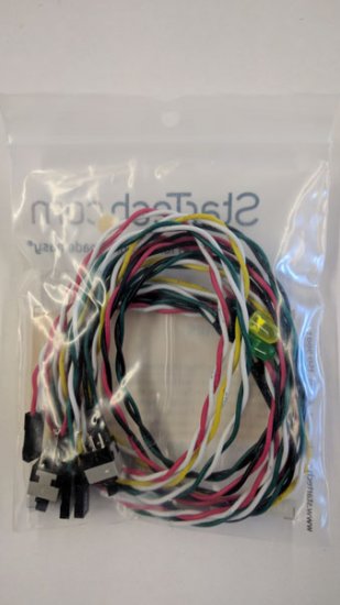 Replacement Power Reset LED Wire Kit for ATX Case Front Bezel