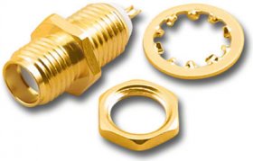 SMA Jack Chassis Mount Solder-On