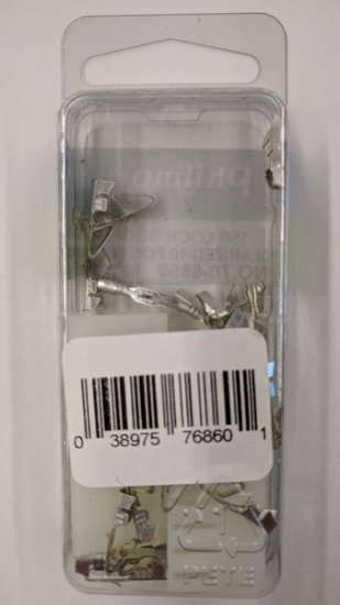 10-Pole 0.156" Center Crimp Type Locking Connecor (2Pk)