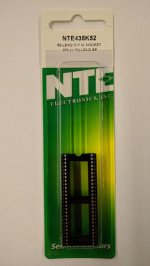 NTE435K52 Socket for 52-Pin DIP Pkg .070" Lead Spacing