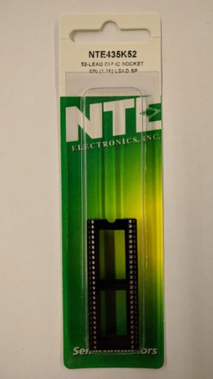 NTE435K52 Socket for 52-Pin DIP Pkg .070" Lead Spacing