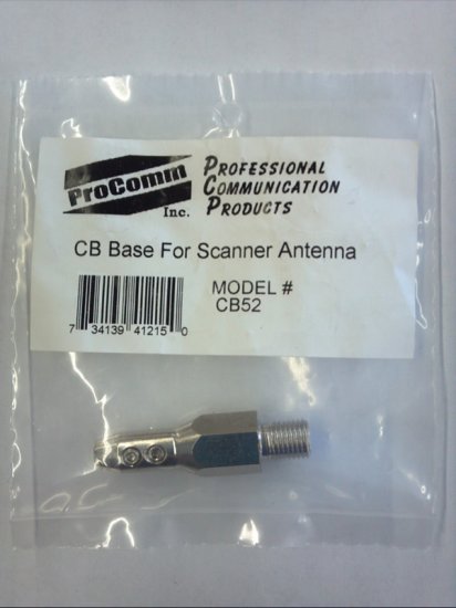 3/8x24 Set Screw Base (0.100" Dia) For up to 35" Whip