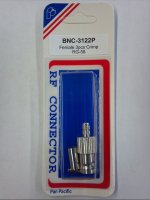 BNC Jack 3-Piece Crimp-On RG-58/U