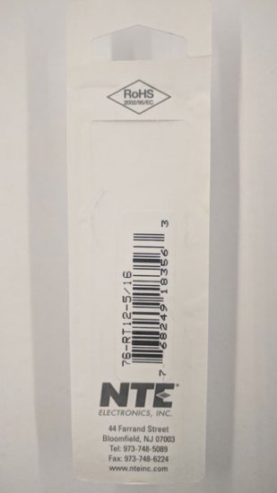 Ring Terminal Non-Insulated 12-10Awg 5/16" Stud (10Pk)