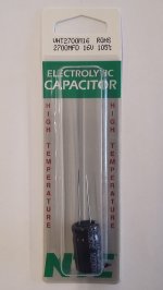 2,700uf 16V 105°C Radial Lead Electrolytic Capacitor