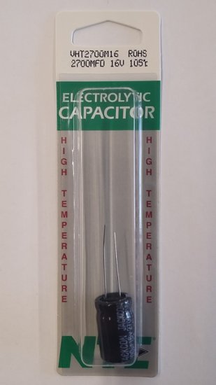 2,700uf 16V 105°C Radial Lead Electrolytic Capacitor