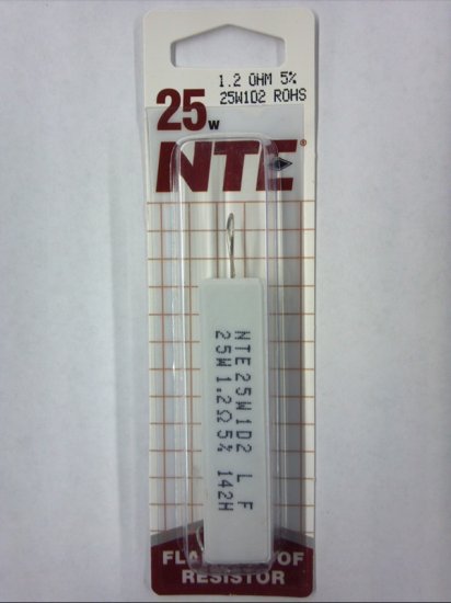 1.2 Ohm 25W Cermet Power Wirewound Resistor 5% Tolerance