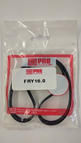 FRY16.0 Flat Rubber Belt 16.0" IC, .4" CS, .058" Wall Thickness