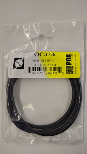 OC37.6 Round Rubber Belt 37.6" IC, .139" Cross Section