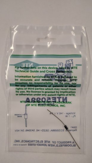 NTE5099A Zener Diode 140.0V 1W, DO-41/DO-15 (2Pk)