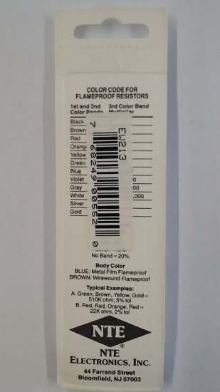 1.3K Ohm, 1/8W, 2% Metal Film Flameproof Resistor (6Pk)