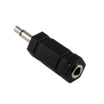 (3.5mm) 1/8" Stereo Jack to (3.5mm) 1/8" Mono Plug Adapter