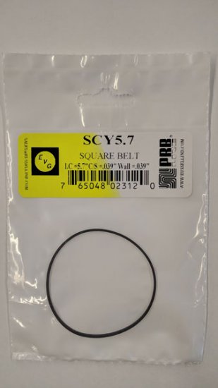 SCY5.7 Square Belt 5.7\" IC, .039\" CS, .039\" Wall Thickness