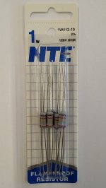 120K Ohm 1 Watt Metal Oxide Film Resistor (10Pk) 2% Tolerance