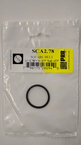 SCA2.78 Square Belt 2.788\" IC, .075\" CS, .075\" Wall Thickness