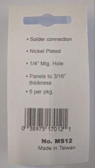 RCA Jack Chassis Mount (5Pk)