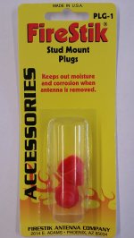 Stud Mount Plug 3/8"x24 (2Pk)