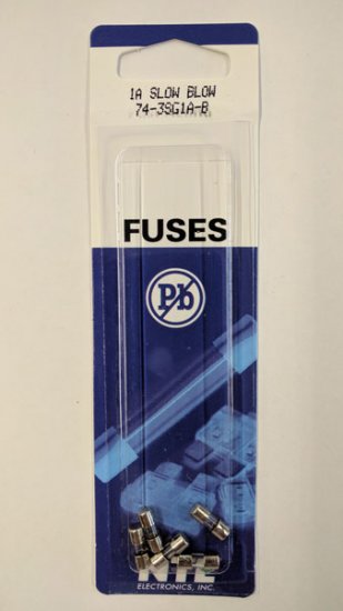 1 Amp Micro Cartridge Fuse (5Pk) Slow Blow 3.6x10mm